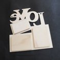 thumbnail image 4 of 1Set Wooden Family Frame Hollow Love Shape Beige For Art Enthusiasts, 4 of 5