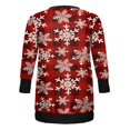 thumbnail image 3 of Women Christmas Long-Sleeved Cardigan Mid-Length Outwears, 3 of 3