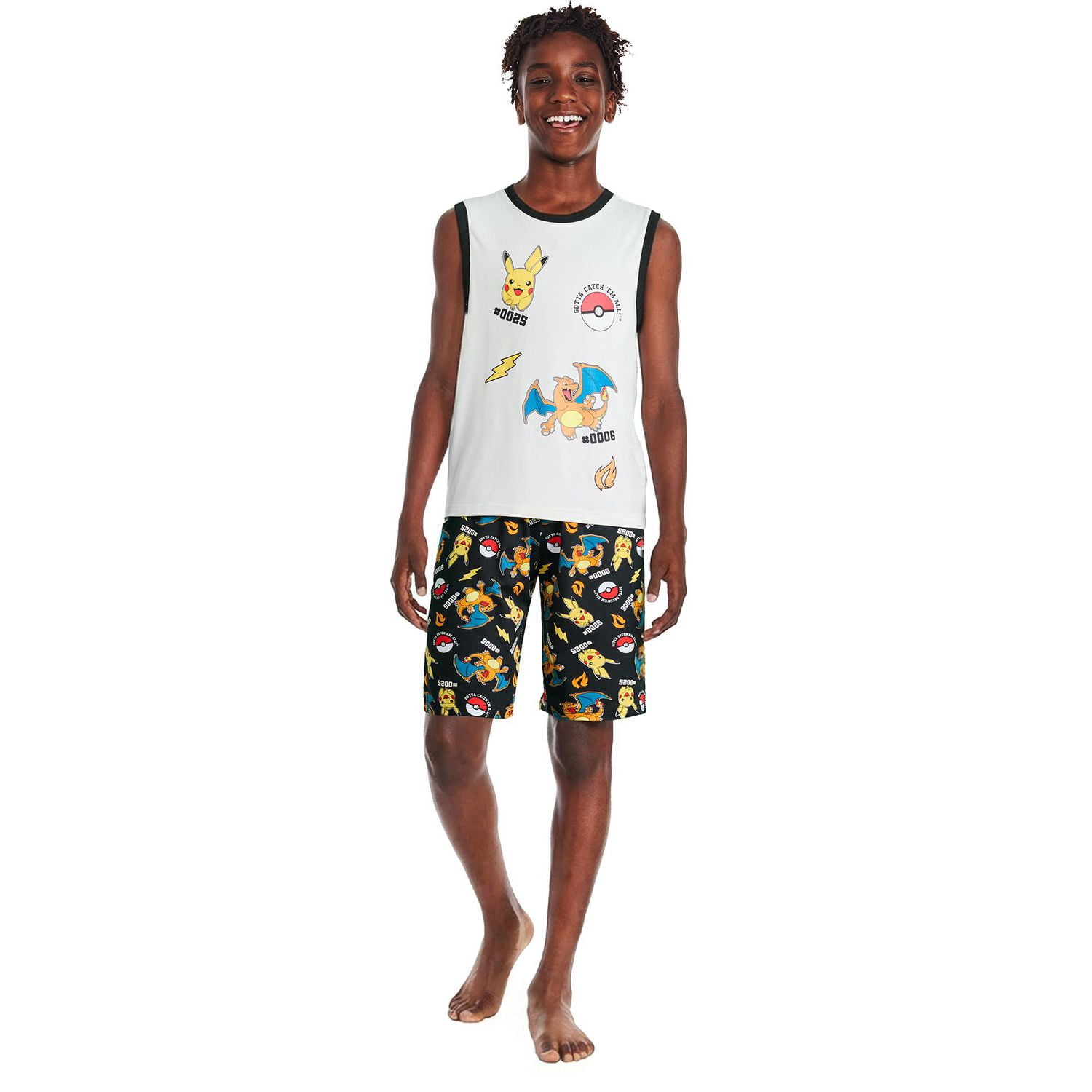 Pokemon Boys' Two Piece Pajama Set