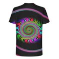 thumbnail image 3 of Birdeem T-Shirt Homme Impression Abstraite 3D Manches Courtes Col Rond Mode Décontracté Quotidien Vacances T-Shirt Haut Blouses, 3 of 5