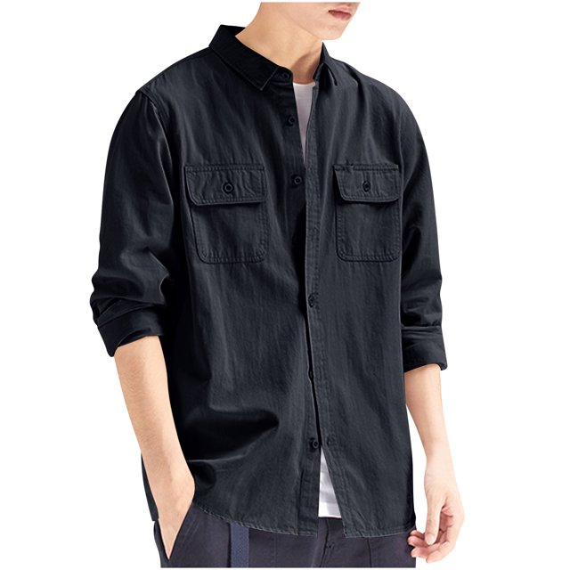 Pisexur Coupe-Vent Veste Mode Homme Couleur Unie Manches Longues Sans Capuche Décontractée Vestes de Randonnée Vestes d'Automne pour Hommes