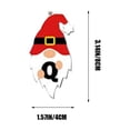 thumbnail image 3 of LSLJS Christmas Ornaments Christmas Acrylic Hanging Decorations - Set of 26 Alphabet Letters with Santa Claus Design for Holiday Ornaments and DIY Crafts Christmas Hanging Decorations, 3 of 6