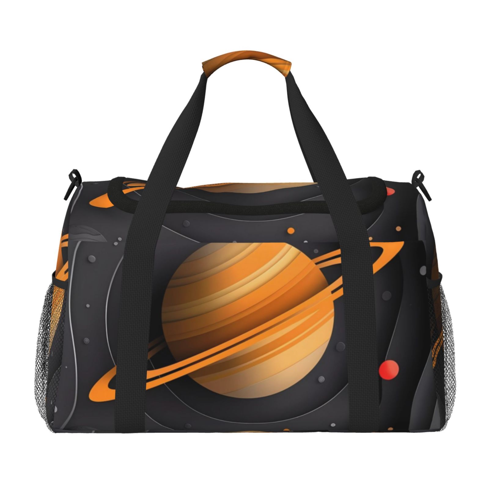 Vsdgher Solar System Paper Art Pattern Unisex Hand Travel Bag,Foldable Travel Duffel BagsTravel Essentials Sport Gym Bag,Overnight Travel Duffel Bag with Adjustable Strap