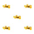 thumbnail image 2 of Redempat 4 Pieces Car Tire Valve Caps Flag Pattern Stem Cover Repair Parts for Bicycle Motorcycle Electric Bike Accessories Gold 5Set, 2 of 6