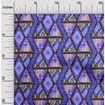 thumbnail image 2 of oneOone Cotton Cambric Medium Blue Fabric Geometric Mix Texture Craft Projects Decor Fabric Printed By The Yard 56 Inch Wide, 2 of 4