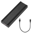 thumbnail image 1 of M.2 NGFF SATA Mobile Hard Disk Case USB3.1 Type-C External SSD Enclosure Fast Transmission Aluminum, 1 of 8