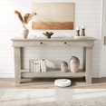 thumbnail image 1 of 54 Inch Long Console Table – Wooden Entryway Table with 2 Drawers & Open Storage Shelf, Sofa Table Behind Couch, Farmhouse Style Entryway & Hallway Organizer for Living Room, 1 of 6