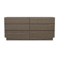 thumbnail image 1 of Ardea Commode Contemporaine de 72 Pouces en Noyer (6 Tiroirs), 1 of 8