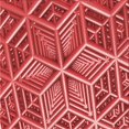 thumbnail image 1 of Ahgly Company Tapis d'Intérieur Lavables à la Machine, Carrés, Transitionnels, Rouges, 5 Pieds Carrés, 1 of 7