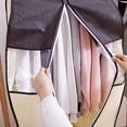 thumbnail image 5 of Cqxid Rangement Textile pour la Maison à Moins de 10 $ Sac à Vêtements Suspendu Organisateur de Sacs à Vêtements Rangement avec Housse Transparente en Pvc pour Support à Vêtements Housse pour Vêtements pour Complets Manteaux Vestes Robe Rangement de Garde-Robe, 5 of 5