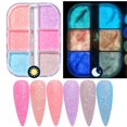 thumbnail image 1 of mtvxesu Nail Powder 1 Box Of Nail Powder Shines In The Dark Glitter Powder For Nail Decoration Sale, 1 of 2