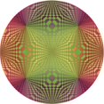 thumbnail image 1 of Ahgly Company Tapis Rond Lavable en Machine Intérieur Transitionnel Vert Pistache, 5 Pieds Rond, 1 of 7