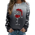 thumbnail image 1 of Chandail Ample à Manches Longues pour Femmes avec Imprimé « Merry Noël », Col Rond, Chandail en Molleton, Grande Veste pour Femmes, Coupe Ajustée, Chandail à Enfiler, Hauts, Chandails en Molleton, Chandails Décontractés à Manches Longues, Chandails d'Entraînement, Blouse Ample, 1 of 8