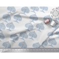 thumbnail image 3 of Soimoi Polyester Crepe Fabric Tree Block Print Fabric by Yard 52 Inch Wide, 3 of 3