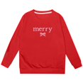 thumbnail image 4 of MIASHUI Girls Sweatshirt Tops Letter Printed Crewneck Casual Hooded Pullover,Red,3-4 Years, 4 of 5