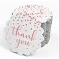 thumbnail image 4 of Inkdotpot Pack Of 100 Real Rose Gold Foil Paper Tags Thank You Bridal Shower Favor Hang Tags, 4 of 6