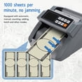 thumbnail image 4 of Money Counter Machine, Value Counting, Bill Counter Multi Currency, High Speed MG UG IR Banknote Bill Detector, Counterfeit Detection, with LCD Display, for Business, 4 of 7