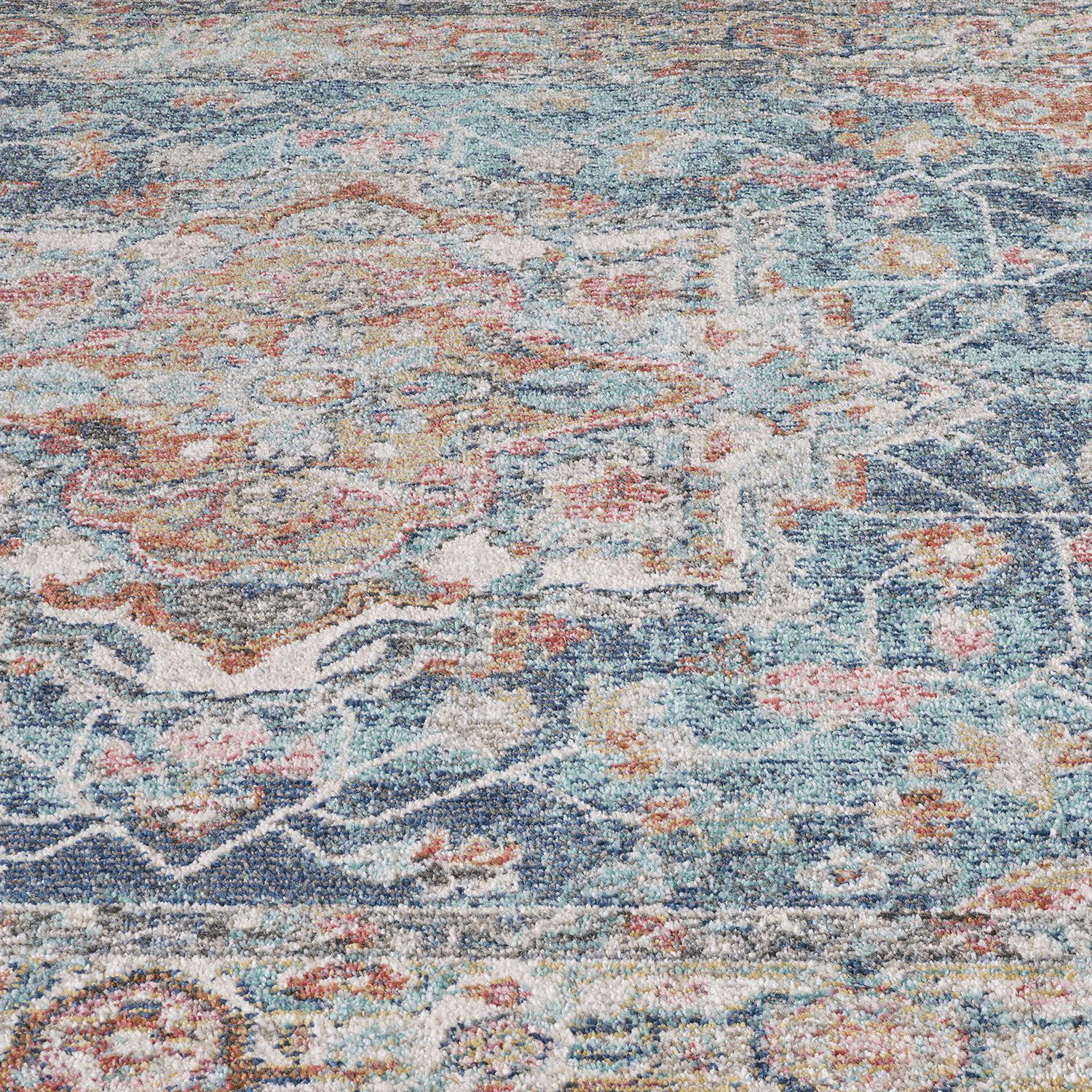 Tapis tissé rouge et bleu Cranfield