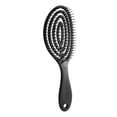 thumbnail image 3 of Elastic Massage Comb Tangled Hair Comb Detangling Hair Brush Hollow 8U2L E5S1, 3 of 8
