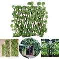 thumbnail image 2 of Garden Fence Trellis Privacy Screening Panel Indoor Backyard Decor Ornament Begonia Leaves, 2 of 8