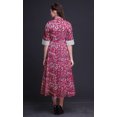 thumbnail image 3 of Bimba Robe-Chemise Mi-Mollet pour Femmes à Manches Roulées à Imprimé Floral Boutonnée - Xxx-Grand, 3 of 5