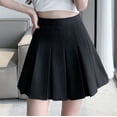 thumbnail image 2 of Besolor Jupe Plissée Taille Haute pour Femme Fille, Décontractée, Extensible, Ligne A, Patineuse, Mini, avec Doublure, Shorts, 2 of 7