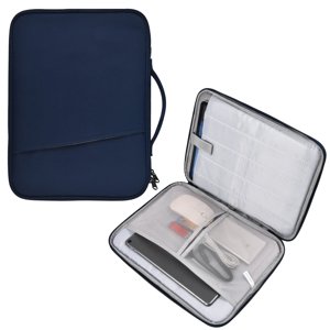 12.9 Inch Tablet Carrying Bag for Samsung Galaxy Tab S9+ Plus/S8+/S7+ Plus/S7 FE 12.4"" & 13 inch iPad Pro M5 M4 iPad Air M4 M3 M2 2026-2024 Surface Pro 11 Snapdragon 10 9 8 X 7+ 7 6 Sleeve Case-Blue