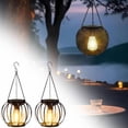 thumbnail image 1 of Retro Mesh Pendant | Outdoor Garden Courtyard Decoration Hollow | Energy Saving And Adding Atmosphere,2 Chandeliers, 1 of 7