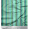 thumbnail image 1 of Soimoi Modal Satin Fabric Vertical Stripe Printed Fabric 1 Yard 42 Inch Wide, 1 of 5