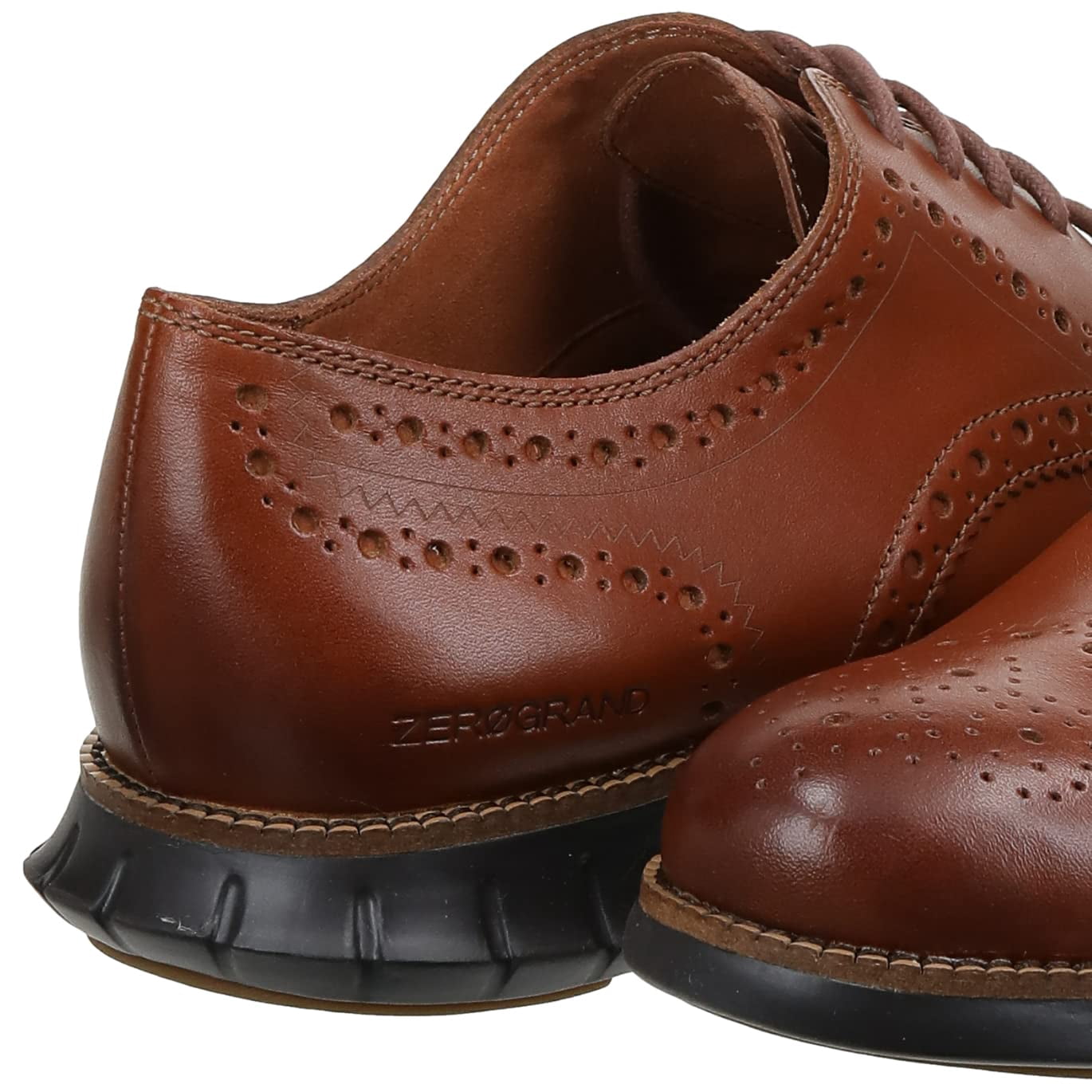 Cole Haan Richelieus Décontractés pour Hommes Zerogrand à Lacets en Cuir de Bœuf Wing
