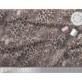 thumbnail image 1 of Soimoi Pink Poly Georgette Fabric Leopard & Snake Animal Skin Print Sewing Fabric Yard 52 Inch Wide, 1 of 3