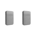 thumbnail image 3 of Youkk Stylish Protective Bags For Kindles Easy To Carry Well Protection Zip Closure E-Book Bag Exterior Pocket light gray 6inch 2Set, 3 of 6
