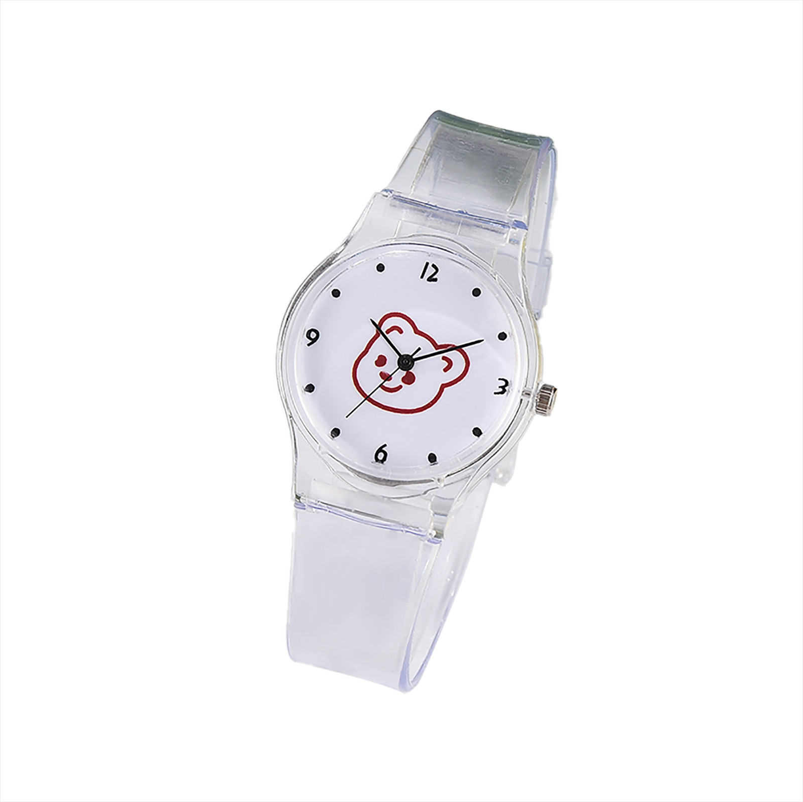 XZNGL Gifts for Parents Watch Strap Fashion New Transparent Strap Childrens Gift Summer Decoration Quartz Watch