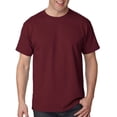 thumbnail image 3 of Hanes 5170 Comfortblend Ecosmart T-Shirt à Col Rond pour Hommes Taille Grand, Bourgogne et Rouge., 3 of 7