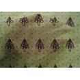 thumbnail image 4 of oneOone Cotton Silk Olive Green Fabric Tree & Geometric Block Fabric For Sewing Printed Craft Fabric By The Yard 42 Inch Wide, 4 of 4