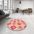 thumbnail image 4 of Ahgly Company Tapis Rectangulaire Lavable en Machine Rouge Transitionnel, 8 Pieds x 10 Pieds, 4 of 7
