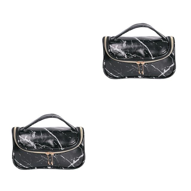 QualitChoice Modèle Sac Cosmétique Commode Femmes Sac de Rangement Sac de Transport Contenant le Type d'Organisateur de Maquillage de Voyage 3 2Set