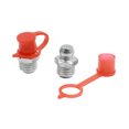thumbnail image 3 of Unique Bargains M8 Silver Tone Thread Straight Grease Nipple Fittings w/ Red Dust Cap for Car 10 Set, 3 of 6