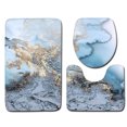 thumbnail image 1 of Mialoley Three-piece Marble Toilet Set Anti-slip Floor Mat Door Pad, 1 of 4