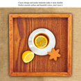 thumbnail image 2 of Tea Serving Tray, Small Square Shape Solid Wood Wood Tea Tray, Portable Square Shape Solid Wood Durable Tea Tray Tea Tray, For Fruit For Food, 2 of 8
