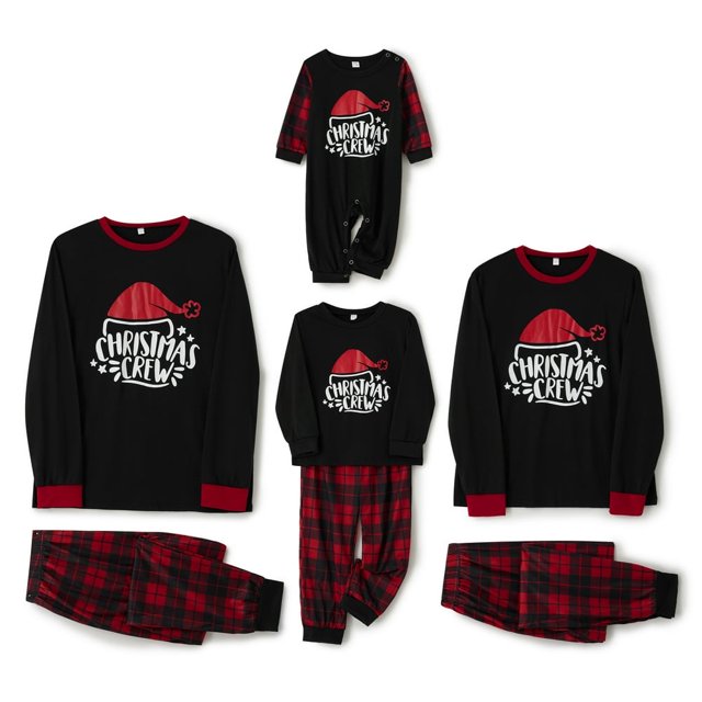 Christmas Family Pajamas Matching Sets Matching Pjs for Adults Kids Holiday Home Family Sleepwear Set