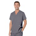 thumbnail image 1 of Landau Essentials 5 Pocket Scrub Top for Men's: Classic Relaxed Fit, V-Neck Durable Medical 7489, 1 of 1
