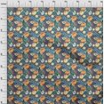thumbnail image 4 of oneOone Coton Flex Bleu Sarcelle Tissu Flore Matière de Robe Tissu Imprimé Tissu au Mètre 40 Pouces Wide-9Q, 4 of 4