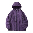 thumbnail image 1 of TIMIFIS Veste à Capuche Décontractée de Protection Solaire pour Hommes à Manches Longues avec Fermeture Éclair, Légère, Confortable, de Couleur Unie, Veste Athlétique pour la Randonnée, la Course, le Golf, les Sports, 1 of 6