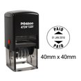 thumbnail image 1 of Printtoo Office Stationery Dater Stamp Self Inking With Paid Text Date Rubber Stamp-Black, 1 of 1