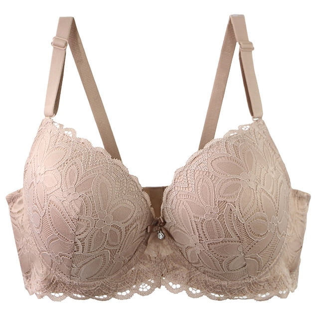 Lenpel Women's Plus Size Push up Bras Comfort Underwire Supportive Full Coverage Lace Bralettes Lifting Everyday Bras