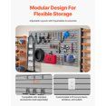 thumbnail image 4 of VEVOR 8 x 4 ft Slat Wall Paneling PVC Grey Garage Slatwall with Modular Design, 4 of 9