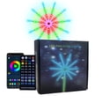 thumbnail image 1 of LSLJS 40 Touches 10+1 Lumières Symp-hon Feux d'Artifice, Bandes DEL Feux d'Artifice Couleur Rêve Changement RVB Synchronisation Musique et Son Bluetooth Lumières Feux d'Artifice avec Télécommande Bande DEL, Lumières Feux d'Artifice, 1 of 9