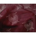 thumbnail image 4 of oneOone Silk Tabby Fabric Bird Artistic Sashiko Print Fabric by Yard 42 Inch Wide, 4 of 4
