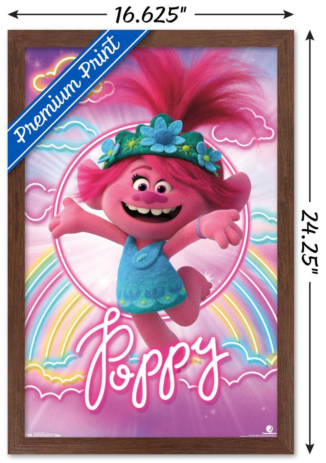 DreamWorks Trolls 2 - Poppy Wall Poster, 22.375" x 34" Framed